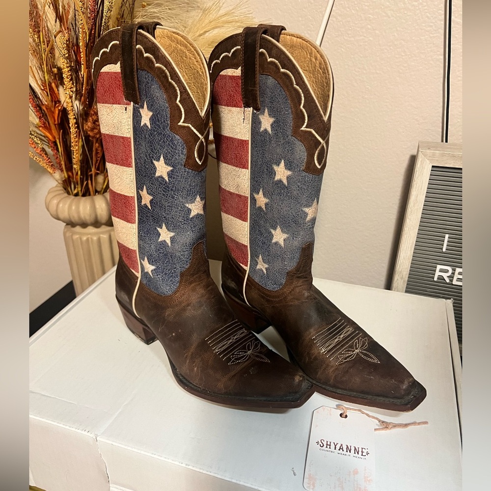 Shyanne American Flag Western Boots
